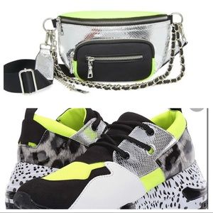 Steve Madden Animal Cliff Sneakers & BSummit Bag
